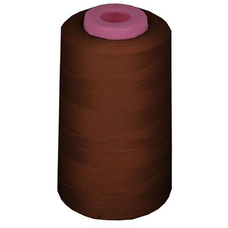 La Linen LA Linen ThreadBrownA705 6000 Yards 100 Percent Polyester Cone Serger Thread; Brown - A705 ThreadBrownA705